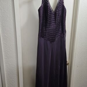 Elegant Purple Evening Gown